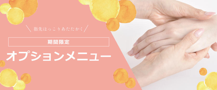 【期間限定】ハンドオプションメニュー