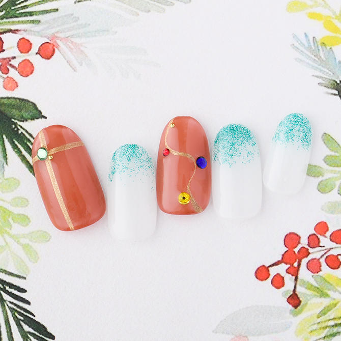 <center>カラフルなストーンでクリスマスイルミネーションのドキドキを<br>(K11-CP1-S14)</center>