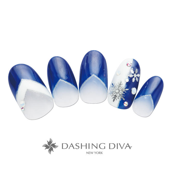 ネイビーに結晶が映えるvフレンチネイル ネイルデザイン ネイルサロンのダッシングディバ Dashing Diva ネイビーに結晶が映えるvフレンチネイル ネイルデザイン ネイルサロンのダッシングディバ Dashing Diva
