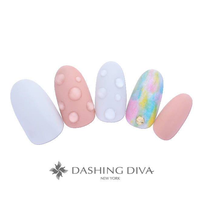 水滴がおしゃれな大人のワンカラー ネイルデザイン ネイルサロンのダッシングディバ Dashing Diva