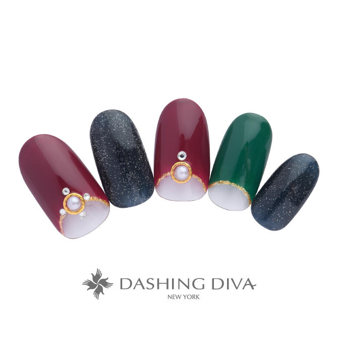 シックなクリスマスカラーはフラッシュパウダーで個性的に (K11-CP1-ST11)