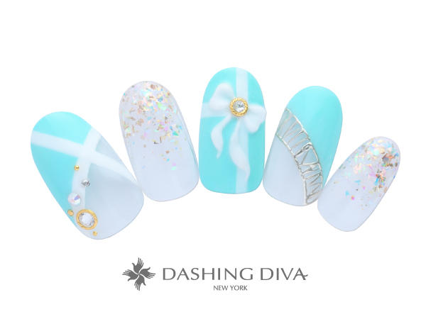 甘めな立体リボンも爽やかなブルーカラーで大人可愛く (K12-P13)