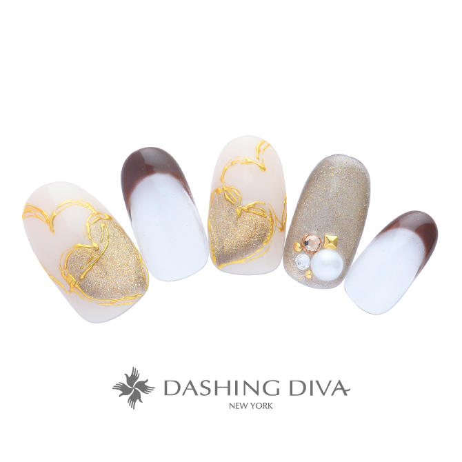 大人の雰囲気を醸し出すシックなマグネットハートアート（L01-CP2-P12）