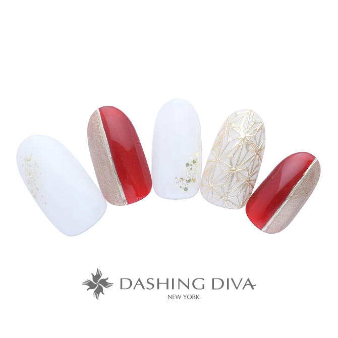 幾何学模様が繊細さを感じる縁起の良い麻の葉デザイン（L01-CP1-ST11）