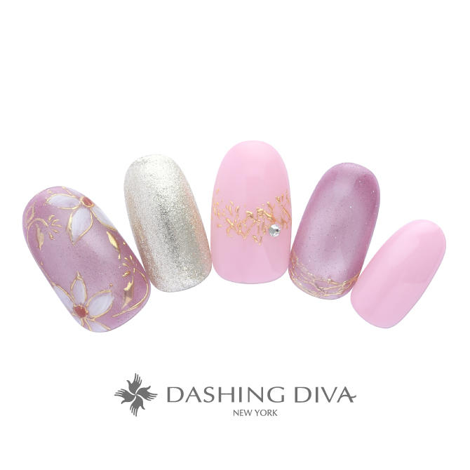 くすみ花色に金の余韻と、マグネットの奥行き感を （L02-CP1-P11）