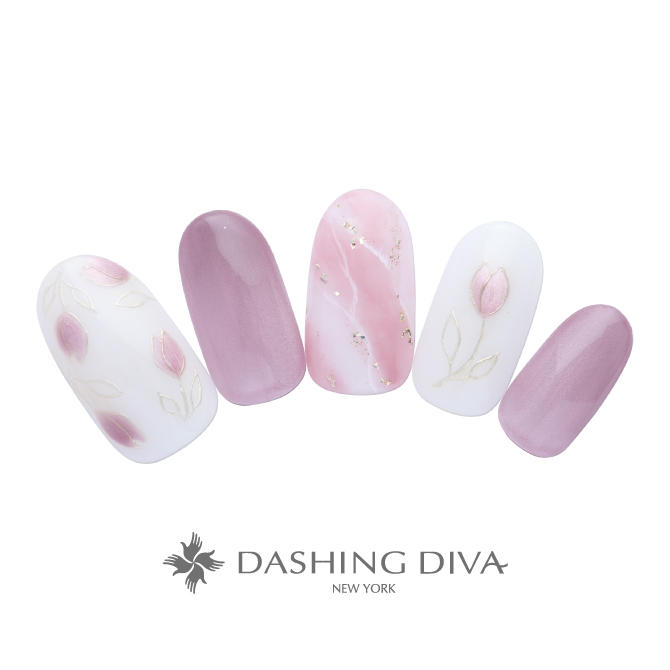 繊細なラインとマグネットの春めくチューリップアート（L03-P11）