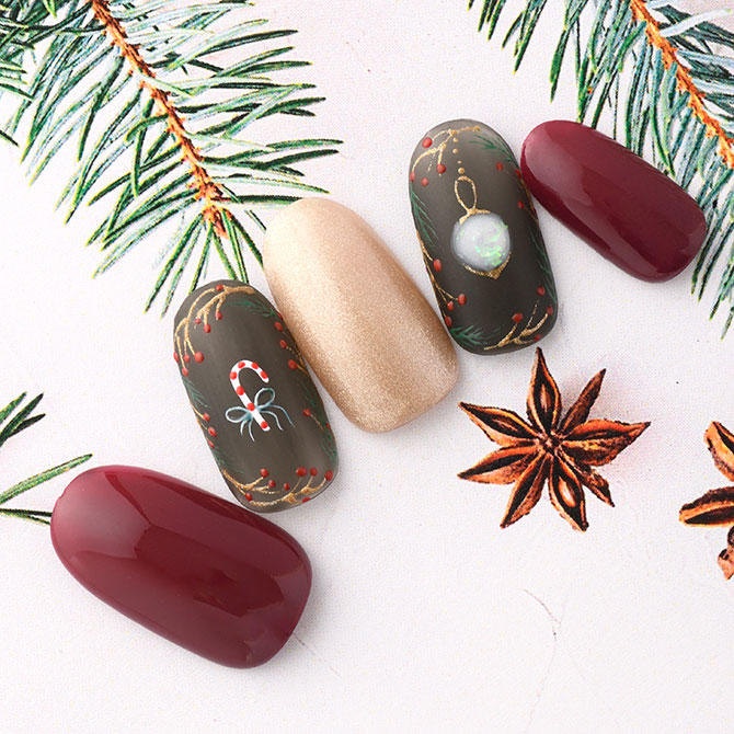 クリスマスネイル