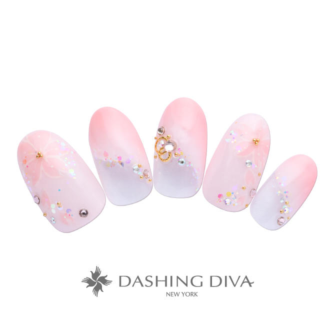 ヌーディーピンクの上品春ネイル ネイルデザイン ネイルサロンのダッシングディバ Dashing Diva